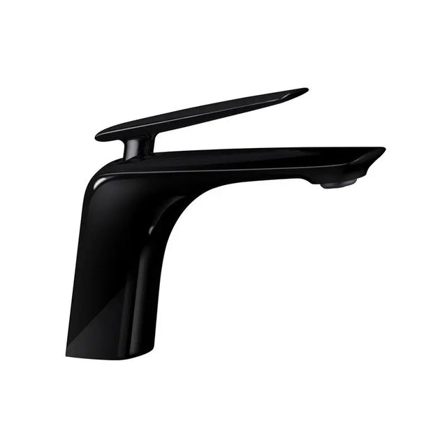 Bellino High Gloss Black Basin Mixer Tap Aquaperla