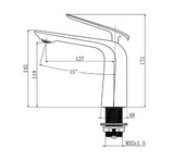 ESPERIA - Brushed Nickel Basin Mixer Aquaperla
