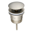 40mm Brushed Nickel Pop Up Waste Universal Non Overflow Aquaperla