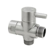 Brushed Nickel Bidet Diverter Aquaperla