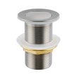 32mm Brushed Nickel Pop Up Waste Non Overflow Aquaperla