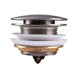 40mm Brushed Nickel Bathtub Pop Up Waste Non Overflow Aquaperla