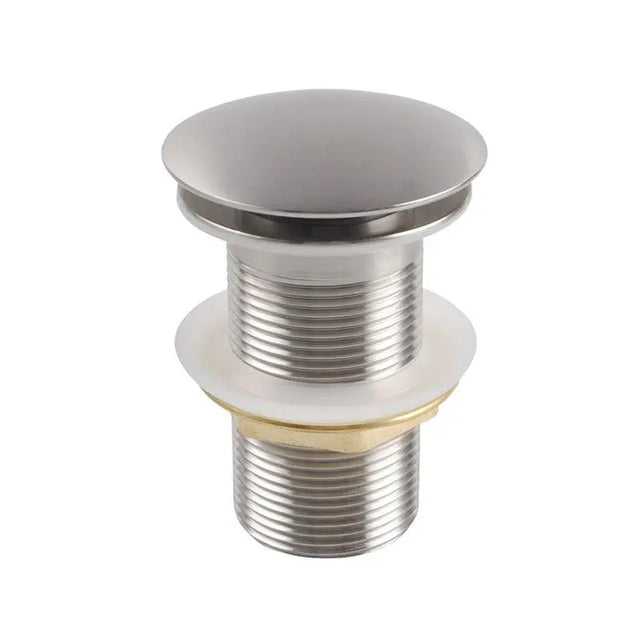 32mm Brushed Nickel Pop Up Waste Non Overflow Aquaperla