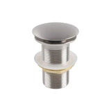 32mm Brushed Nickel Pop Up Waste Non Overflow Aquaperla