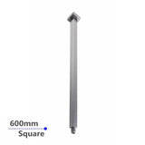 600mm Brushed Nickel Ceiling Shower Arm Aquaperla