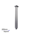 400mm Brushed Nickel Ceiling Shower Arm Aquaperla
