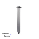 400mm Brushed Nickel Ceiling Shower Arm Aquaperla