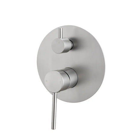 LUCID PIN - Brushed Nickel Diverter Mixer Aquaperla