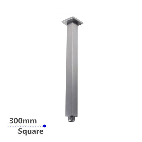300mm Brushed Nickel Ceiling Shower Arm Aquaperla