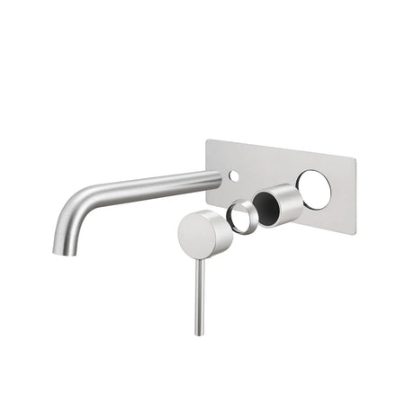 LUCID PIN - Brushed Nickel Spout Mixer Aquaperla
