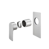 VOG - Brushed Nickel Wall Mixer Aquaperla