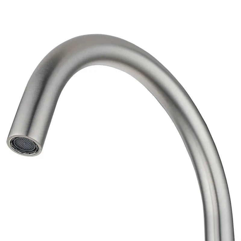 MOON - Brushed Nickel Swivel Basin Mixer Aquaperla