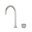 MOON - Brushed Nickel Swivel Basin Mixer Aquaperla