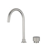 MOON - Brushed Nickel Swivel Basin Mixer Aquaperla