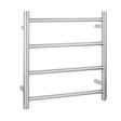 Brushed Nickel Heated Towel Rack 4 Bars Aquaperla