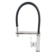 Brushed Nickel Pull Out Kitchen Mixer Aquaperla