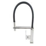 Brushed Nickel Pull Out Kitchen Mixer Aquaperla