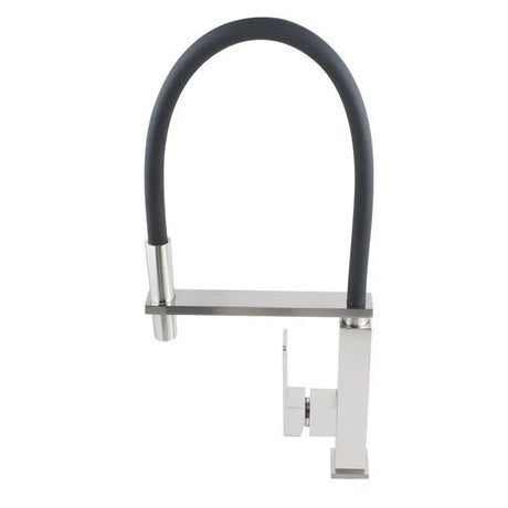 Brushed Nickel Pull Out Kitchen Mixer Aquaperla