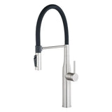 Brushed Nickel Kitchen Mixer Aquaperla