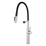 Brushed Nickel Kitchen Mixer Aquaperla
