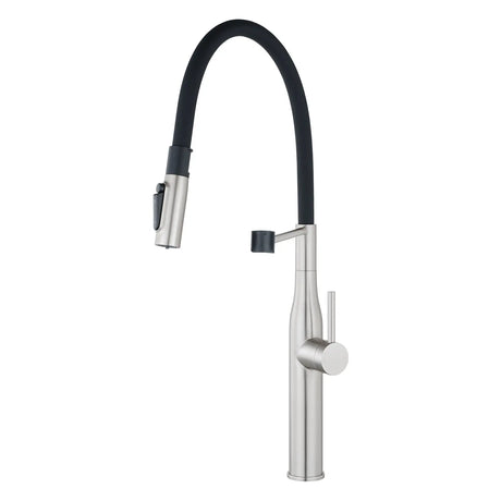 Brushed Nickel Kitchen Mixer Aquaperla