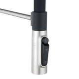Brushed Nickel Kitchen Mixer Aquaperla