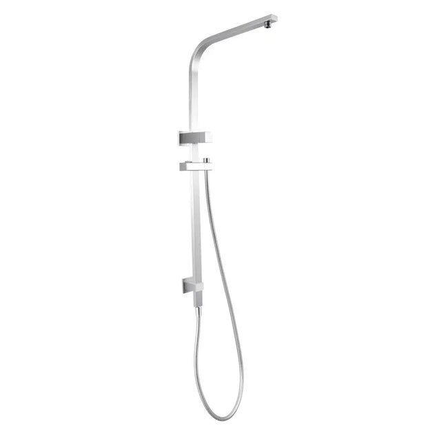 Brushed Nickel Shower Rail Aquaperla