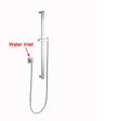 Brushed Nickel Shower Rail Aquaperla