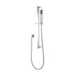 Brushed Nickel Shower Rail with Handheld Shower Aquaperla