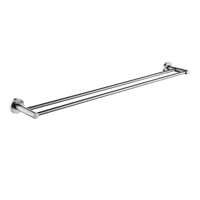 LUCID PIN - Brushed Nickel Cuttable Double Towel Rail Aquaperla