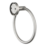 LUCID PIN - Brushed Nickel Towel Ring Aquaperla