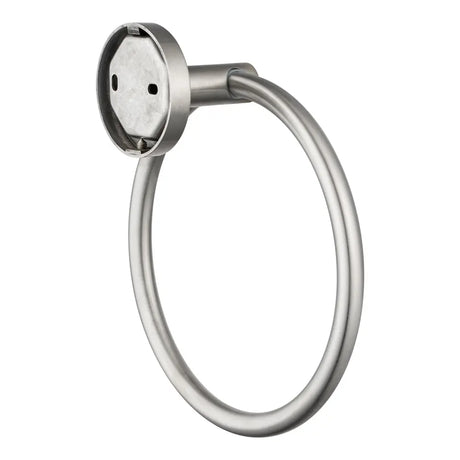 LUCID PIN - Brushed Nickel Towel Ring Aquaperla