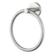 LUCID PIN - Brushed Nickel Towel Ring Aquaperla
