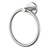 LUCID PIN - Brushed Nickel Towel Ring Aquaperla