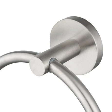 LUCID PIN - Brushed Nickel Towel Ring Aquaperla
