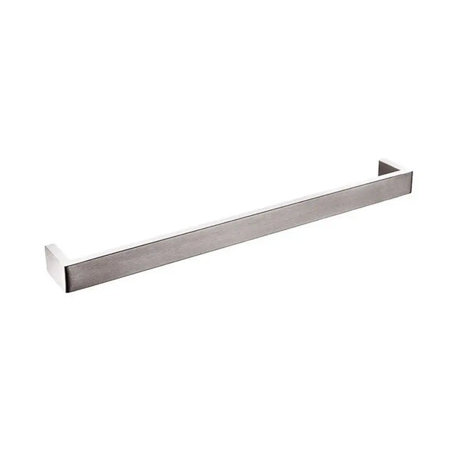 IVANO - 600mm Brushed Nickel Single Towel Rail Aquaperla