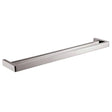 IVANO - 800mm Brushed Nickel Double Towel Rail Aquaperla