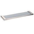 VOG - Brushed Nickel Glass Shelf Aquaperla