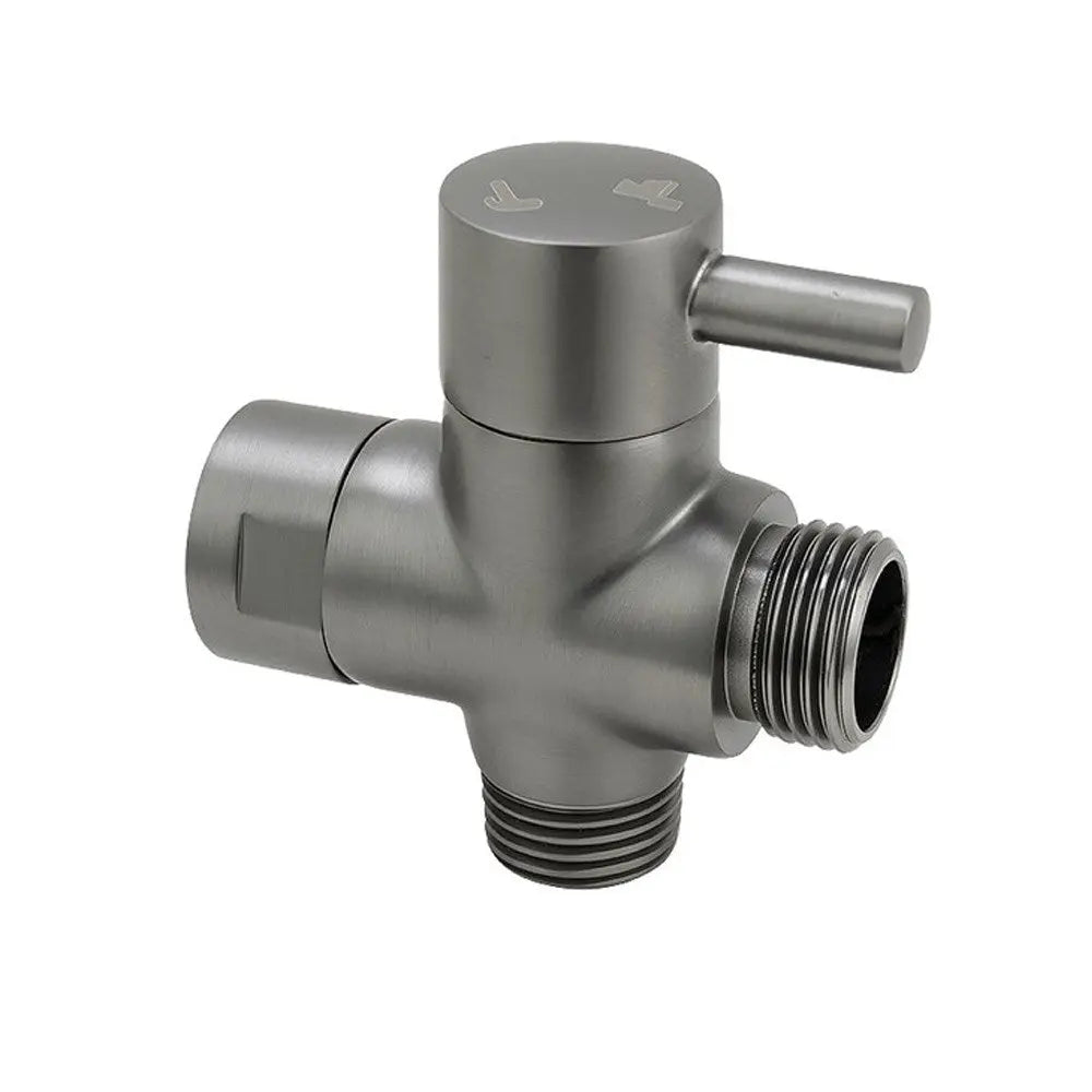Brushed Gunmetal Bidet Diverter Aquaperla