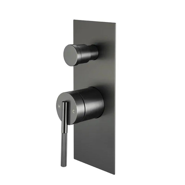 CADDENCE - Brushed Gun Metal Diverter Mixer Aquaperla