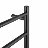 Brushed Gunmetal Heated Towel Rack 6 Bars Aquaperla