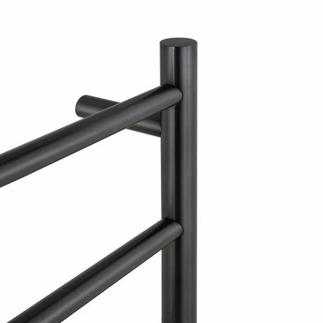 Brushed Gunmetal Heated Towel Rack 6 Bars Aquaperla
