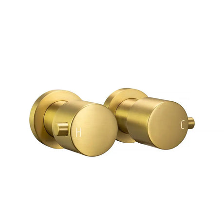 Brushed Brass Wall Tap Aquaperla