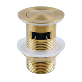 32mm Brushed Brass Pop Up Waste Overflow Aquaperla