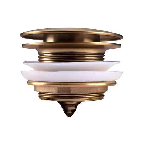 40mm Brushed Brass Bathtub Pop Up Waste Non Overflow Aquaperla