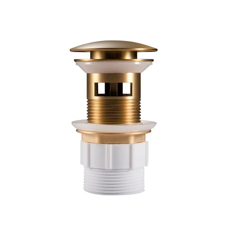 32mm Brushed Brass Pop Up Waste Overflow Aquaperla