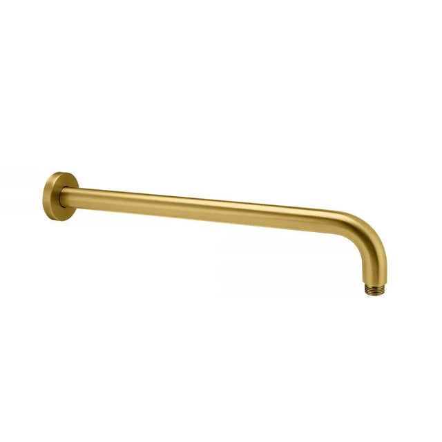 400mm Brushed Brass Wall Shower Arm Aquaperla
