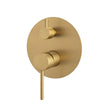 LUCID PIN - Brushed Brass Diverter Mixer Aquaperla