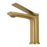 RUSHY - Brushed Brass Basin Mixer Aquaperla