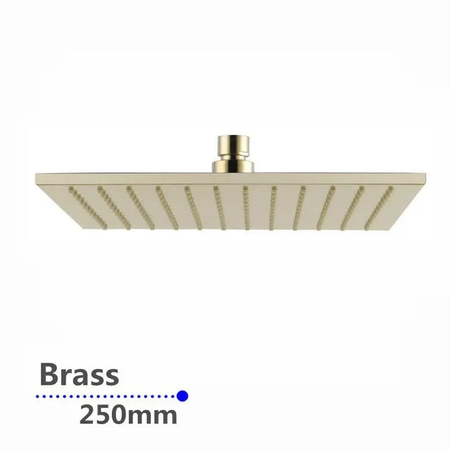 250mm Brushed Brass Shower Head Aquaperla
